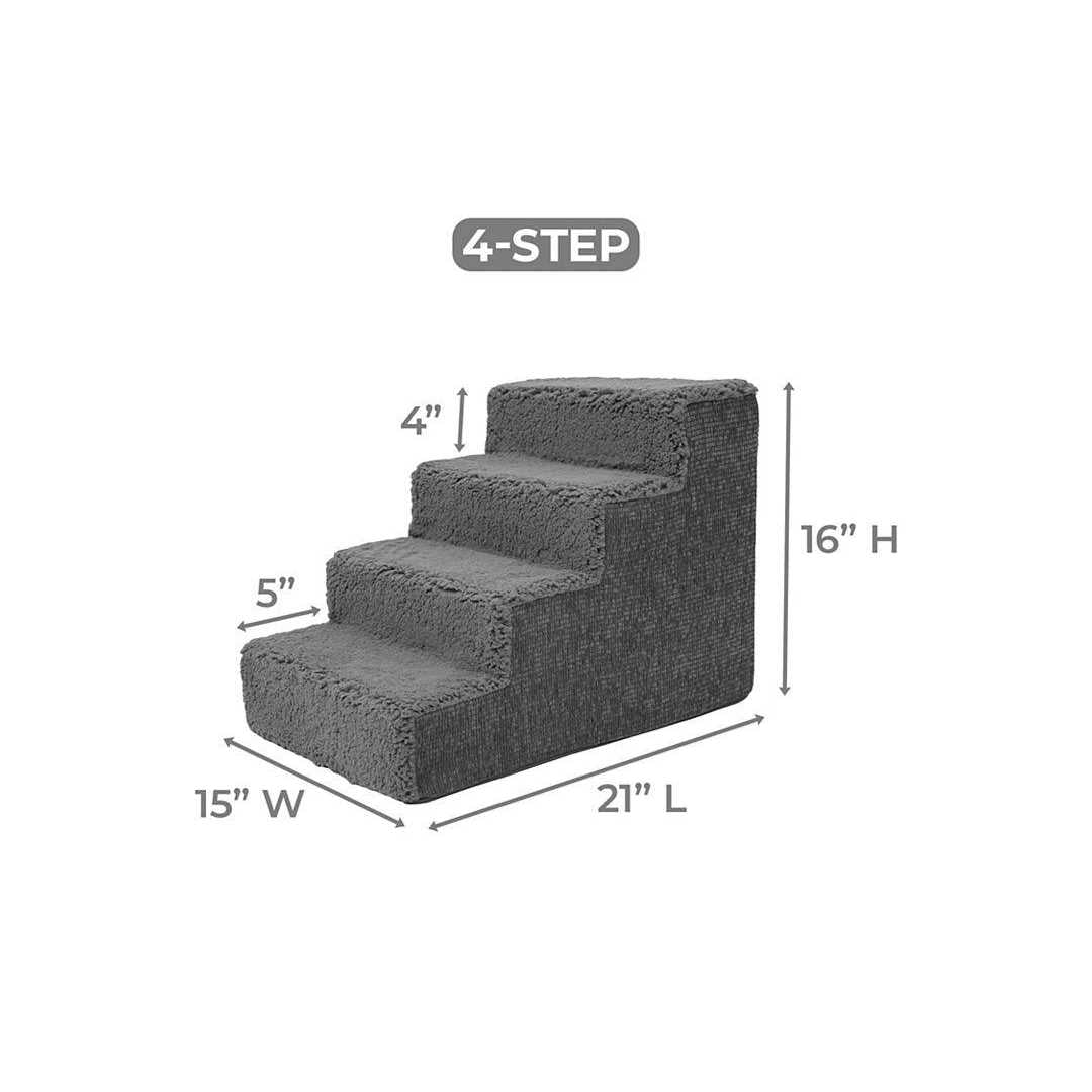 High Density Foam Sherpa Top Steps W93508