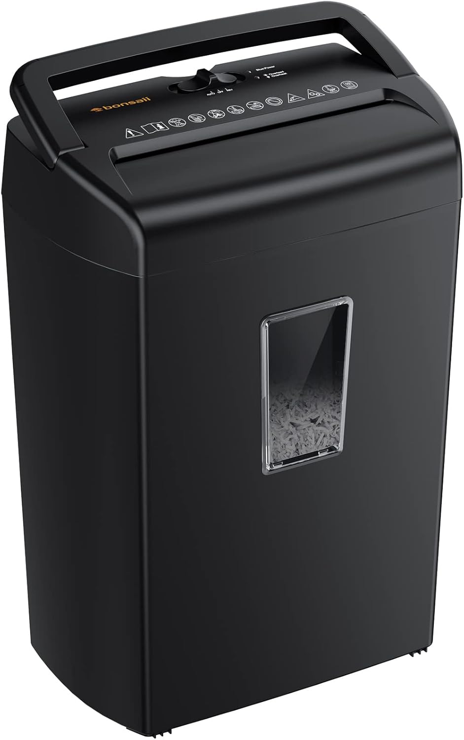 10-Sheet Cross-Cut Paper Shredder with 5.5 Gallons Wastebasket, Black Z727663