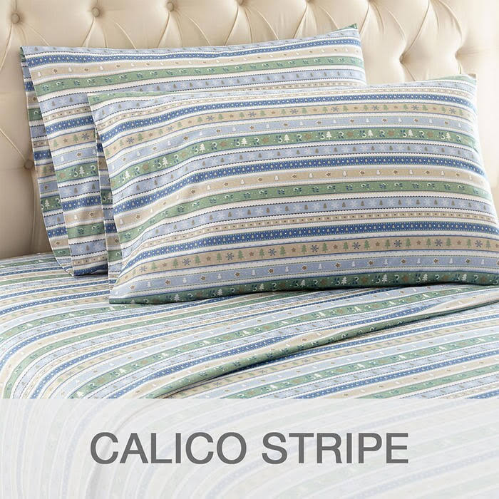 Micro Flannel Sheet Set Blue King T681294