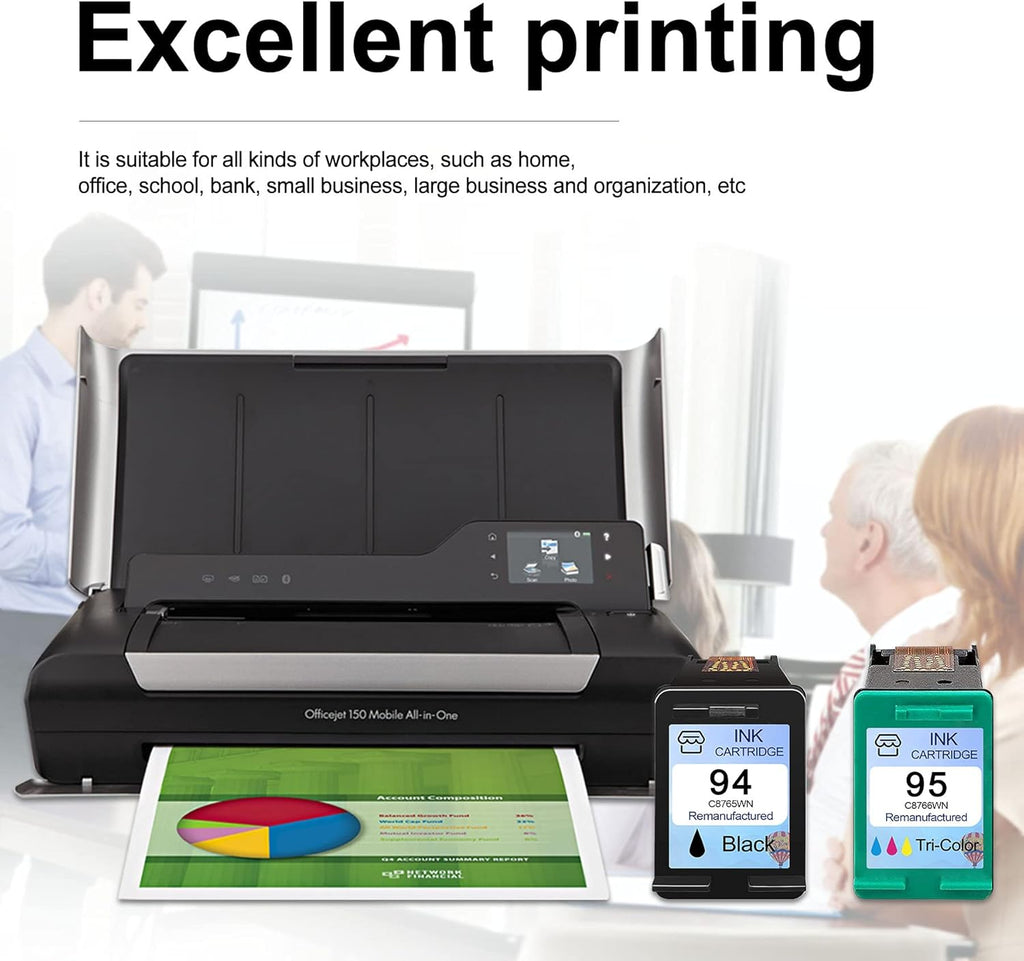 3-Pack Ink Cartridge (2 Black and 1 Tri-Color) O56458