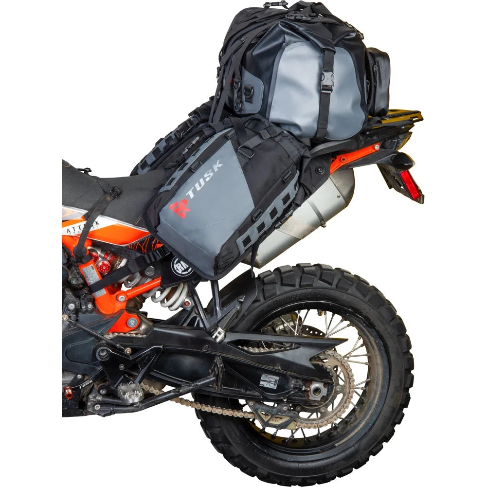 Rackless Luggage System with Medium Dry Duffel Tail Bag Standard Heat Shield P6303