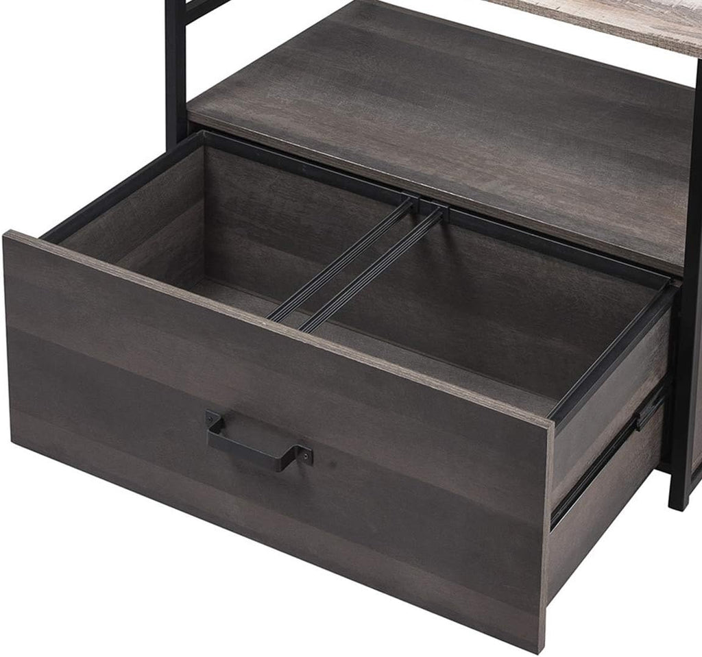 Large Filing Cabinet with Top Open Shelf and Drawer Z99407