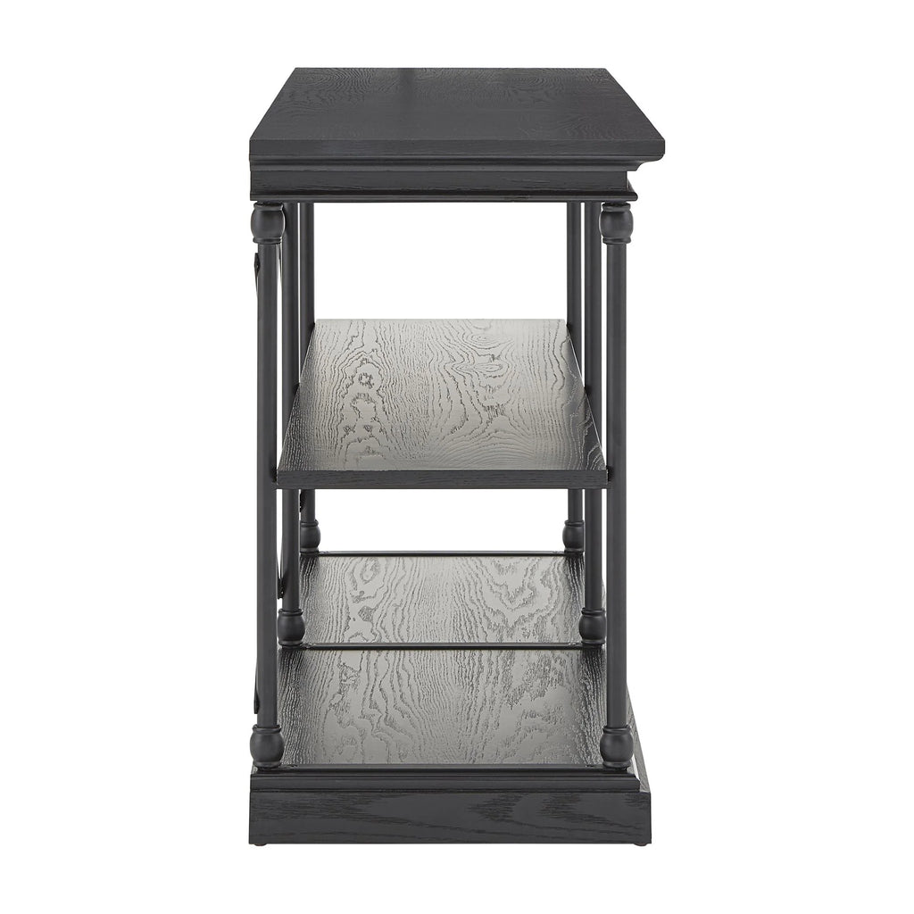 Rustic Wood and Metal Console Table L561