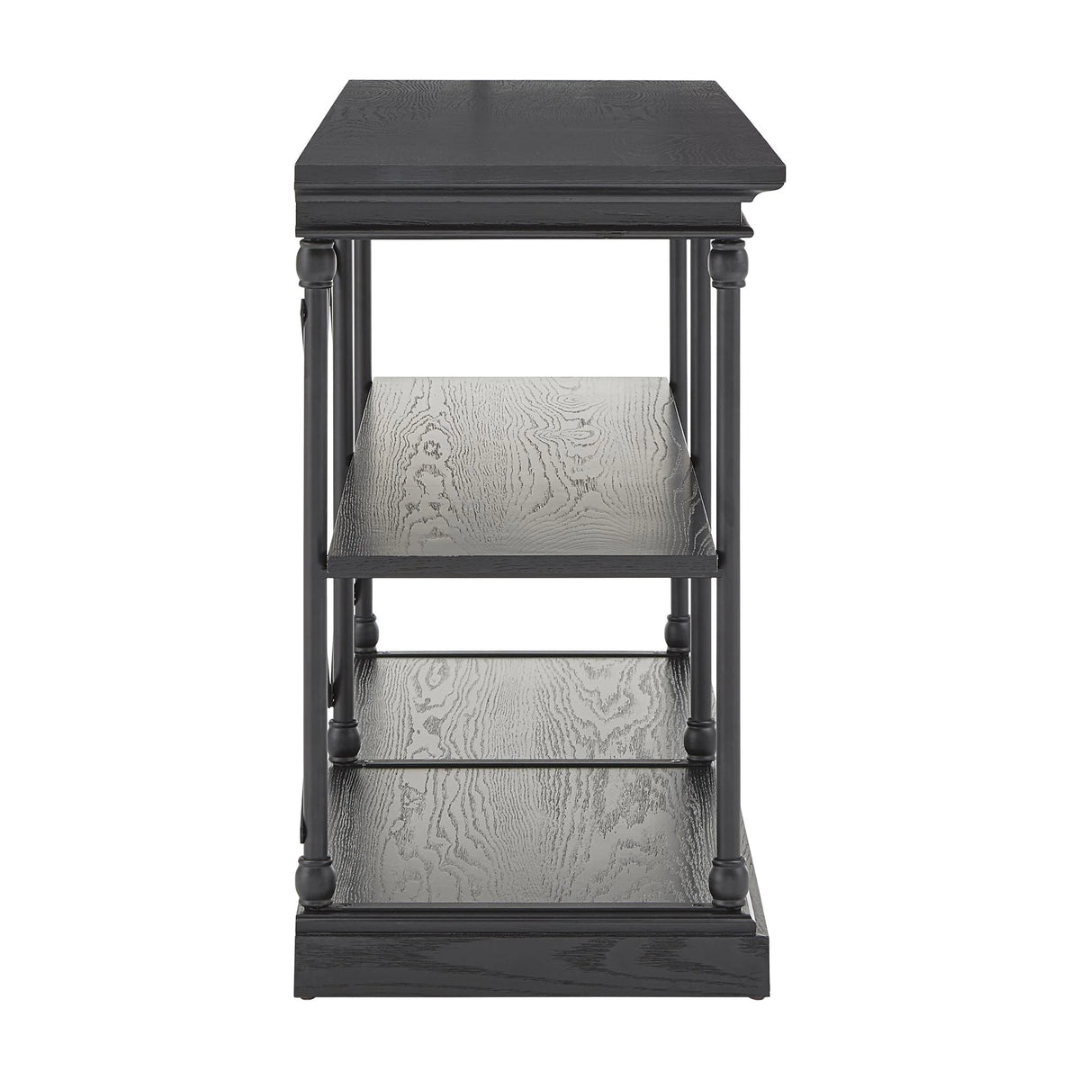 Rustic Wood and Metal Console Table L561