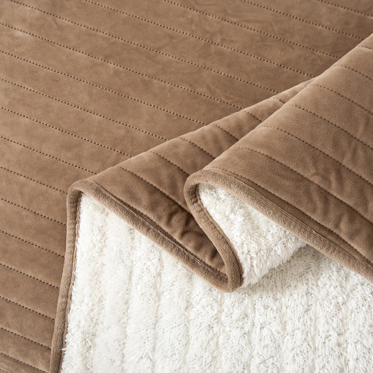Pink King Microfiber Quilt Set S6266