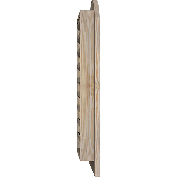 Arch Top Gable Vent, Smooth Pine, Unfinished T45309