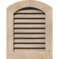 Arch Top Gable Vent, Smooth Pine, Unfinished T45309