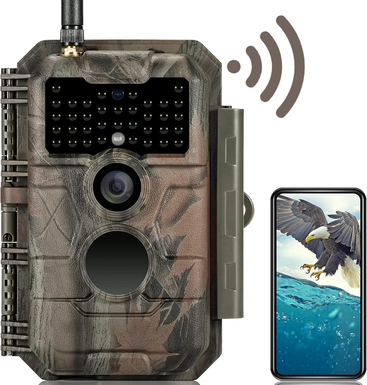 Camo Trail Camera with No Glow Night Vision Motion Activated Waterproof T85422