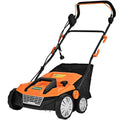 15 in. 13 Amp Corded Electric Push Mower Dethatcher Orange L648
