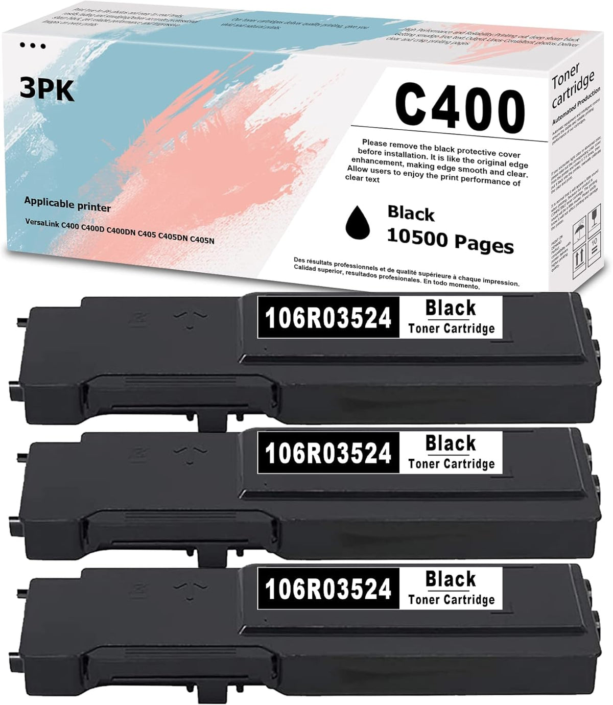 Compatible Black Toner Cartridge 3 Pack M566