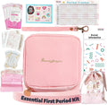 First Period Kit with Sanitary Pad Storage Bag, Wipes, Period Tracker U79452