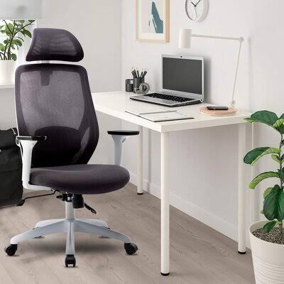 Ergonomic Mesh Office Chair with Adjustable Headrest and Armrest K569