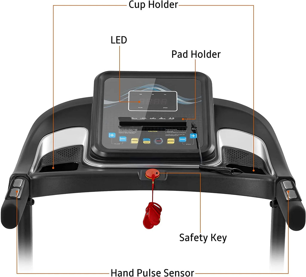 Folding Treadmill with Bluetooth and Incline O39580
