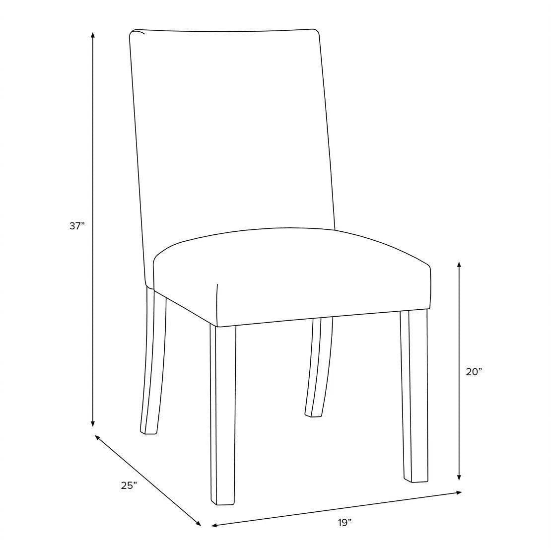 Faded Red Parsons Dining Chair A40027