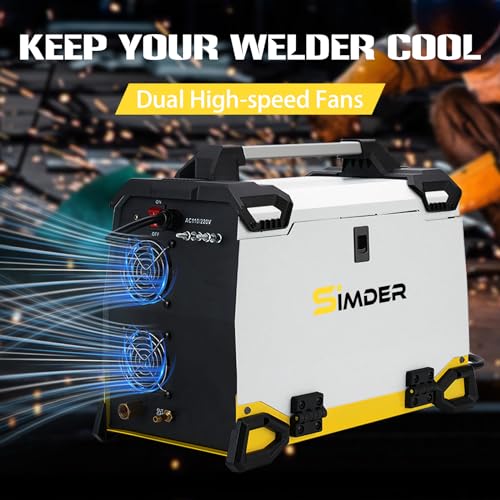 Aluminum MIG Welder Pulse MIG/MAG/HF TIG/Stick/Pilot ARC Plasma Cutter 200A Welding Machine 10 in 1 Welder Cutter Combo V104