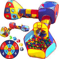 5pc Kids Playhouse Jungle Gym with Pop Up Tents, Tunnels, and Basketball Pit with Zipper Storage Case P875