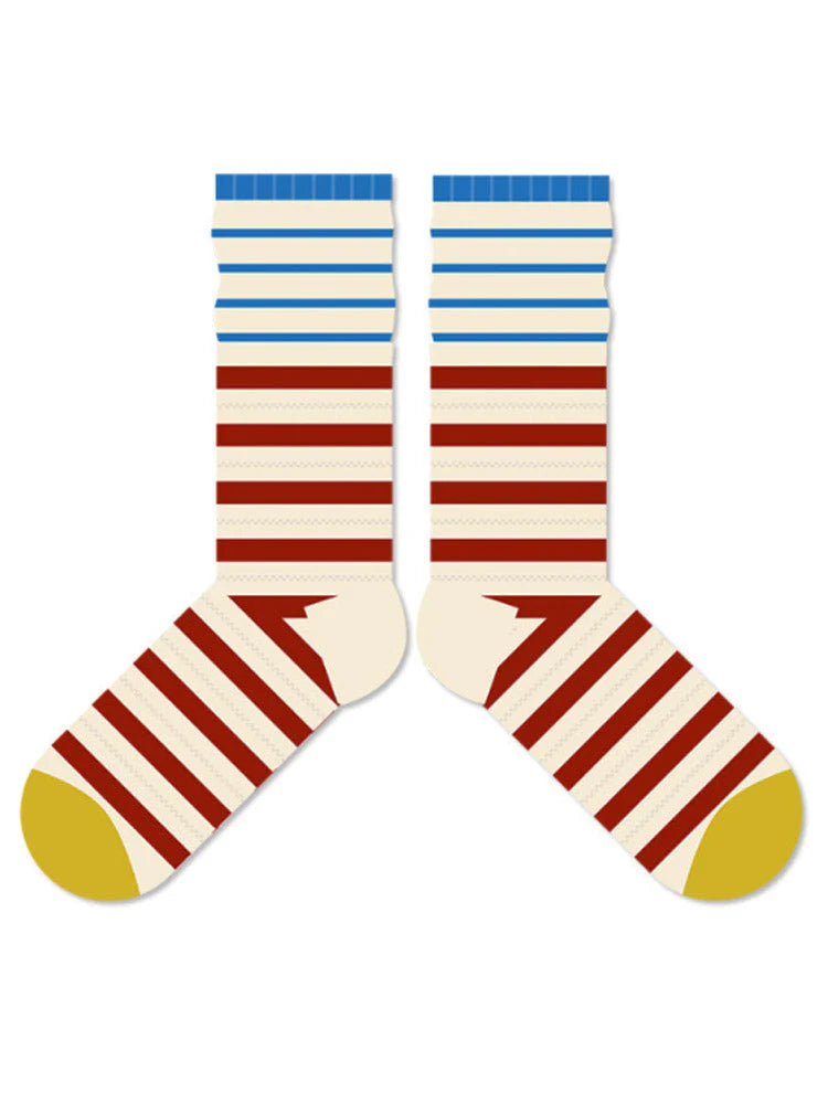 Colorful Striped Cotton Socks M73175