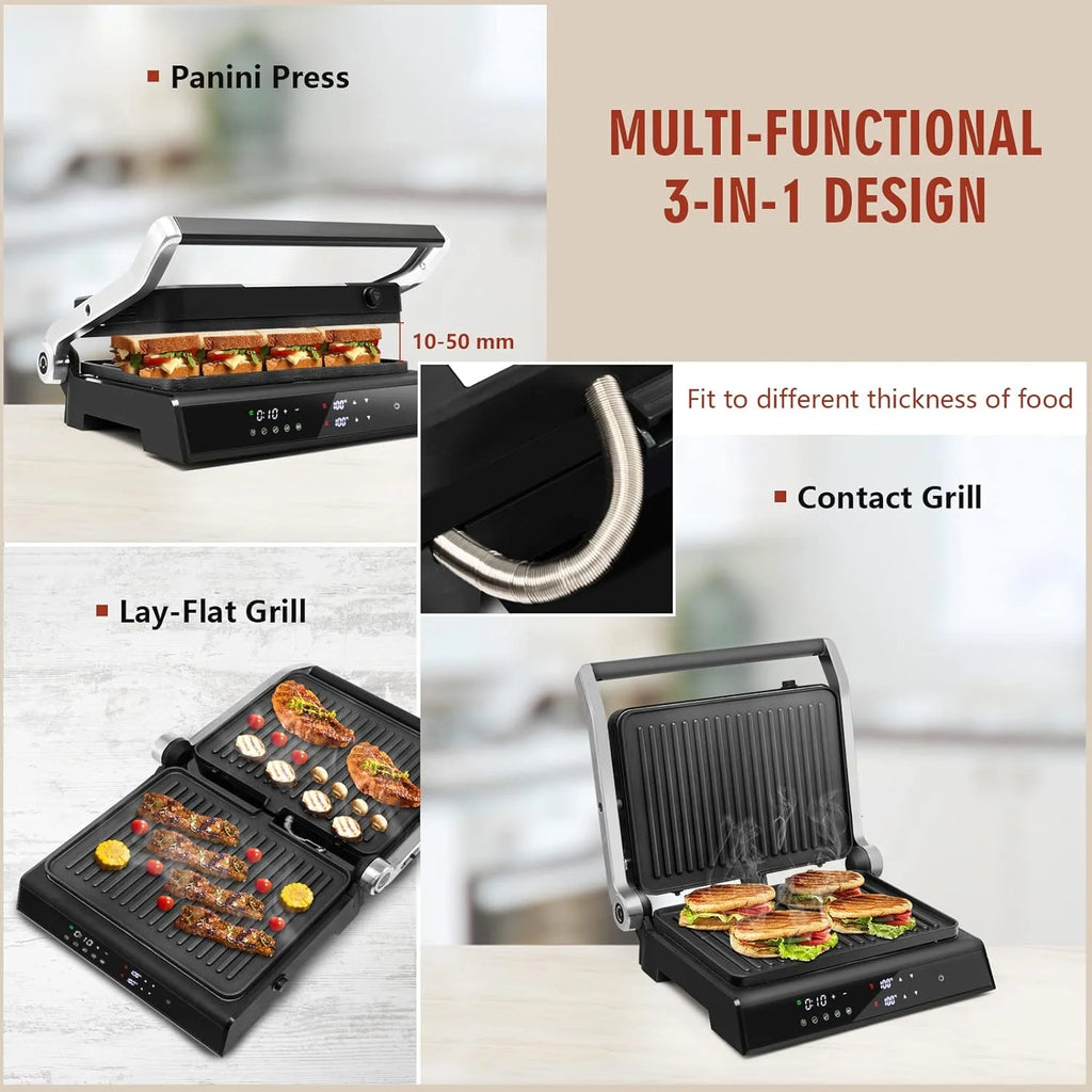 1200W Non-Stick Electric Panini Press Sandwich Maker A287562