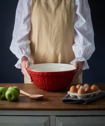 Cream 29 Centimetre Chip Resistant Earthenware Mixing Bowl H366552