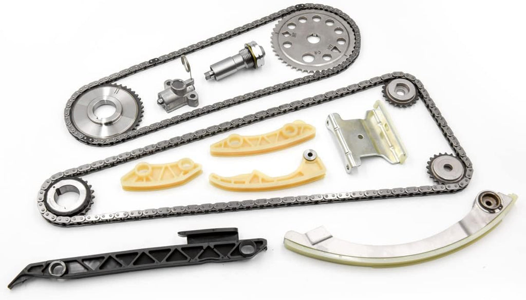 Timing Chain Kit with Tensioner Guide Rail Crank Sprocket H37162