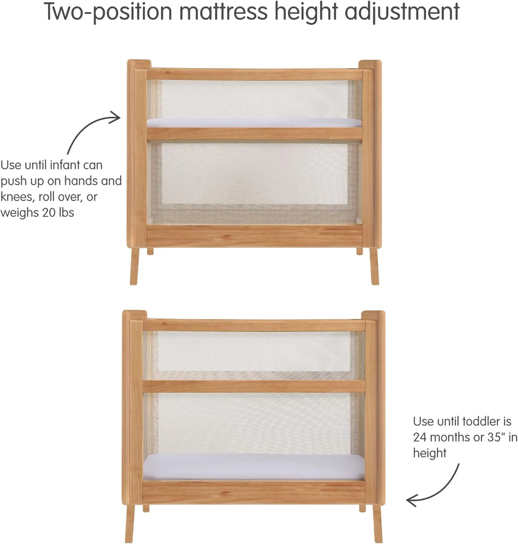 2-in-1 Mini Crib with Mattress A66364