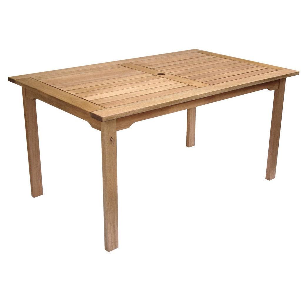 3 Piece Eucalyptus Rectangular Patio Dining Set R45241