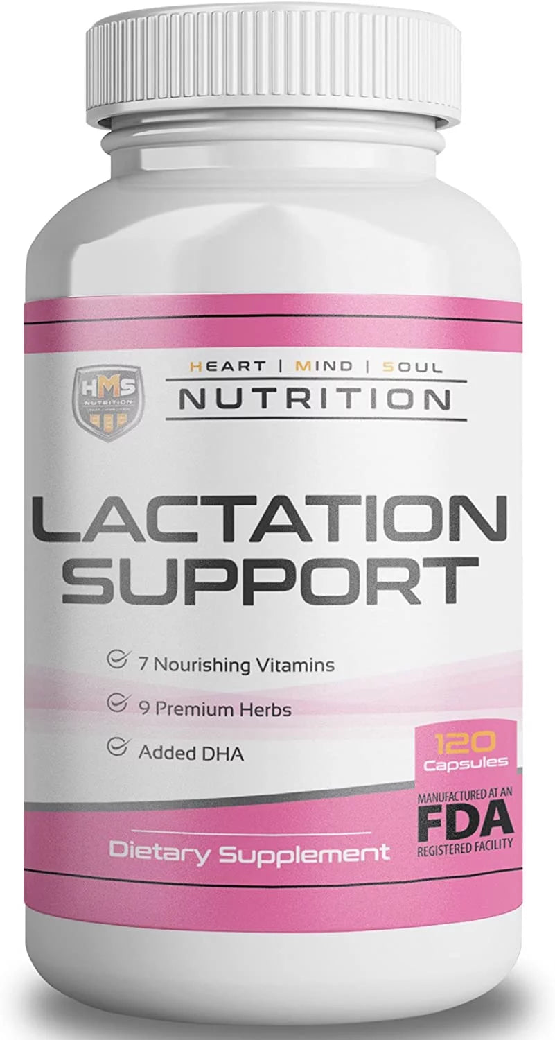 Lactation Support Capsules with 7 Vitamins and 9 Organic Herbs, 120 capsules A321