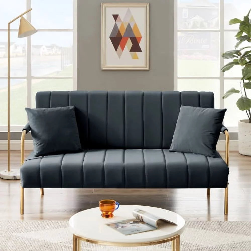 Dark Grey Australian Cashmere Fabric Sofa I1840