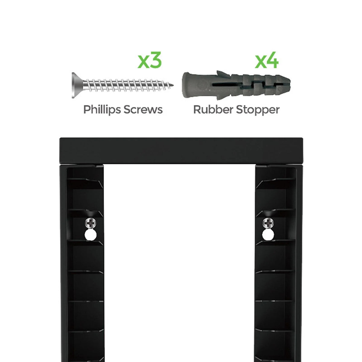 Game Disk Storage Rack Wall Mounted Vertical Large Capacity Display Shelf Holder H1827