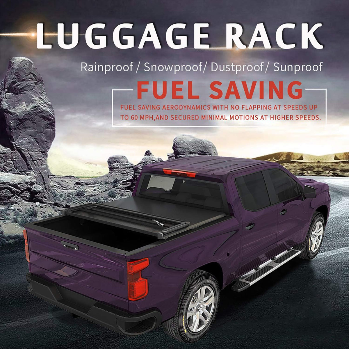 Soft Tri Fold Truck Bed Tonneau Cover for Jeep Gladiator JT Pickup L80421