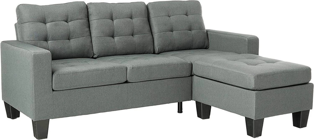 Gray Sectional Sofa with Chaise W322