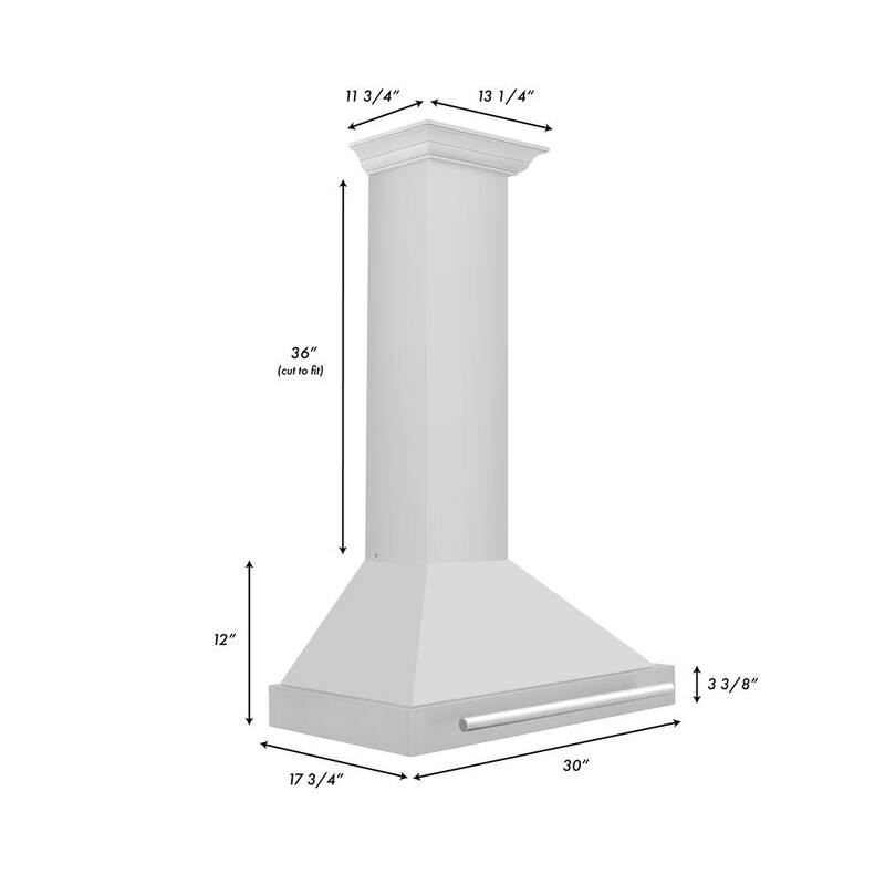 30 in. 400 CFM Stainless Steel Wall Mount Range Hood F3809