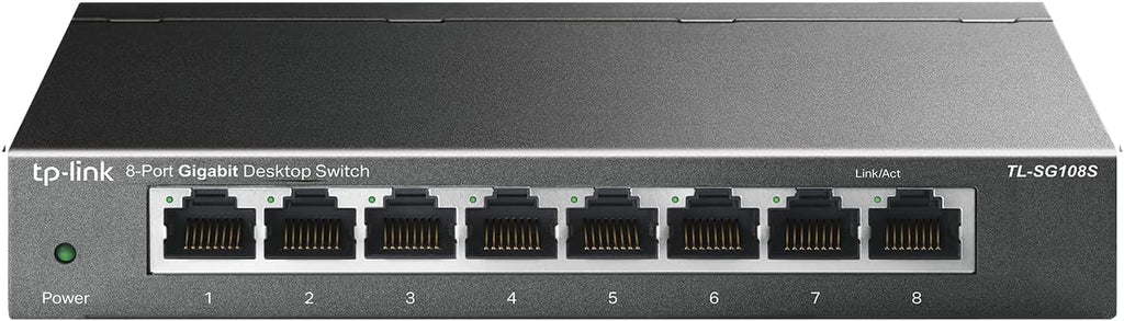 16 Port Gigabit Ethernet Network Switch, Fanless Metal, Pack of 2 K505437