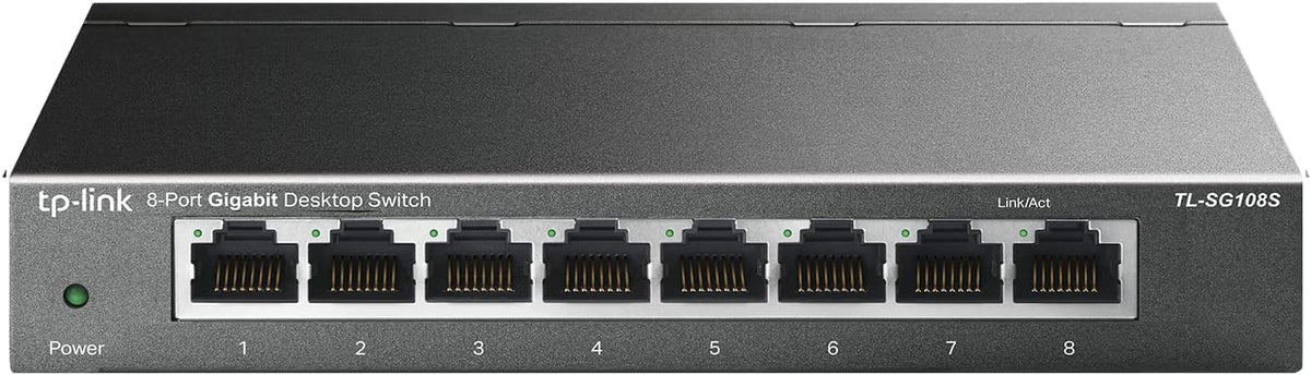 16 Port Gigabit Ethernet Network Switch, Fanless Metal, Pack of 2 K505437