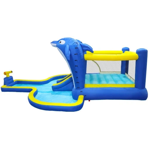 6 in1 Kids Inflatable Water Slide Park with Splash Pool R8051