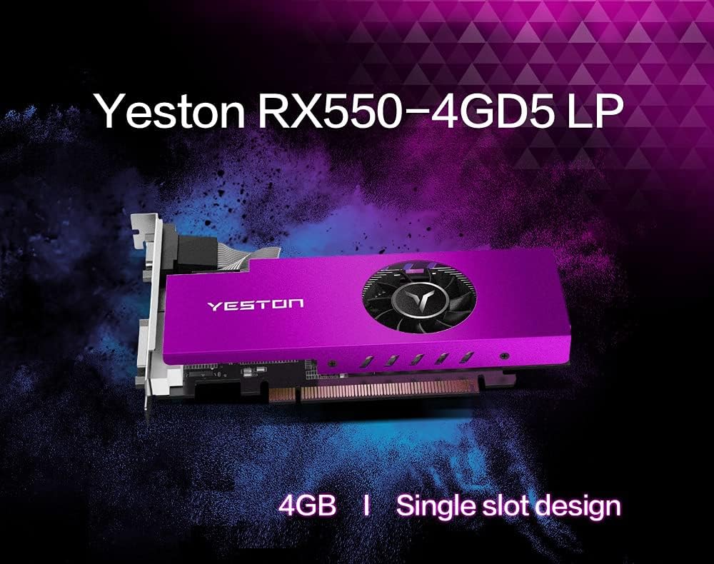 Radeon RX 550 4GB 128-Bit GDDR5 Graphics Card E797