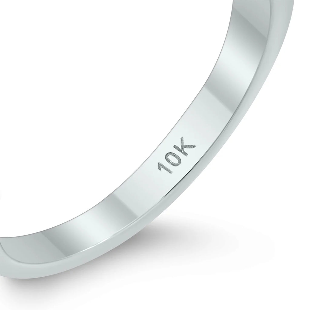 10K White Gold Diamond Infinity Ring K842546