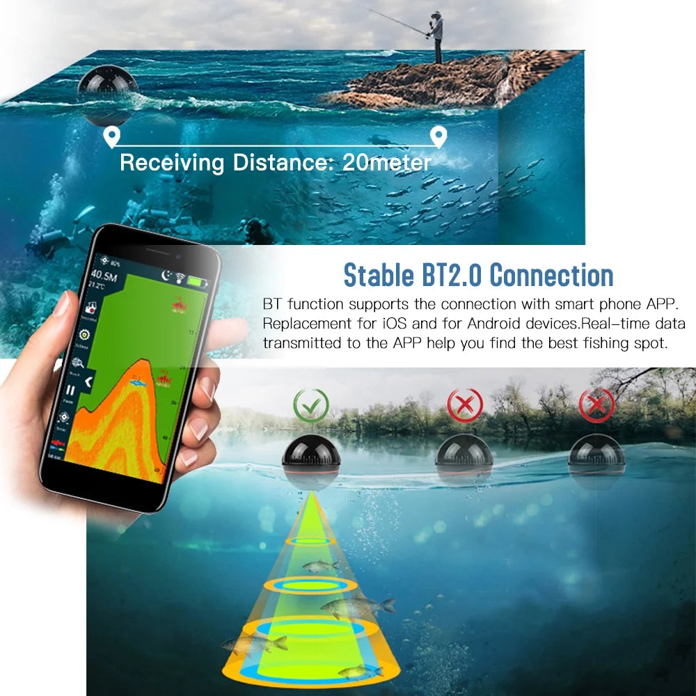 Portable Fish Finder with APP O311