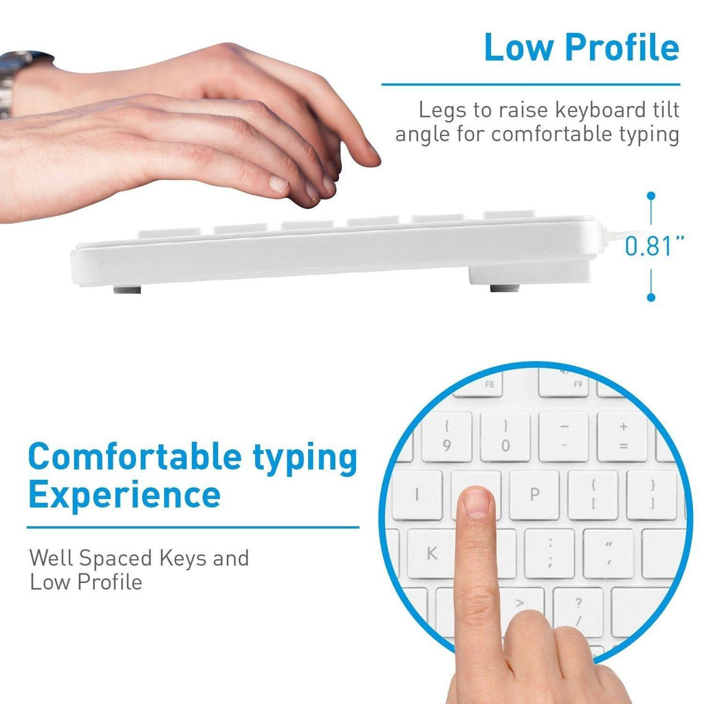Full-Size USB 2.0 Keyboard & Optical Mouse Combo C5392