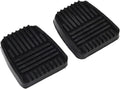 2Pcs Car Rubber Clutch Brake Pedal Pads Covers Y1434