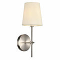 1-Light Armed Sconce Burnished Nickel D974
