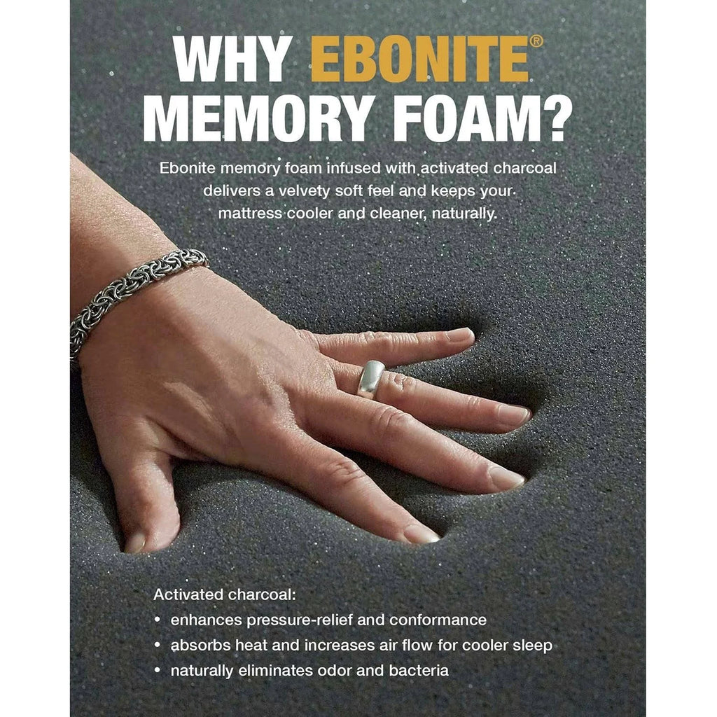 Charcoal Memory Foam Topper - Twin XL F4631