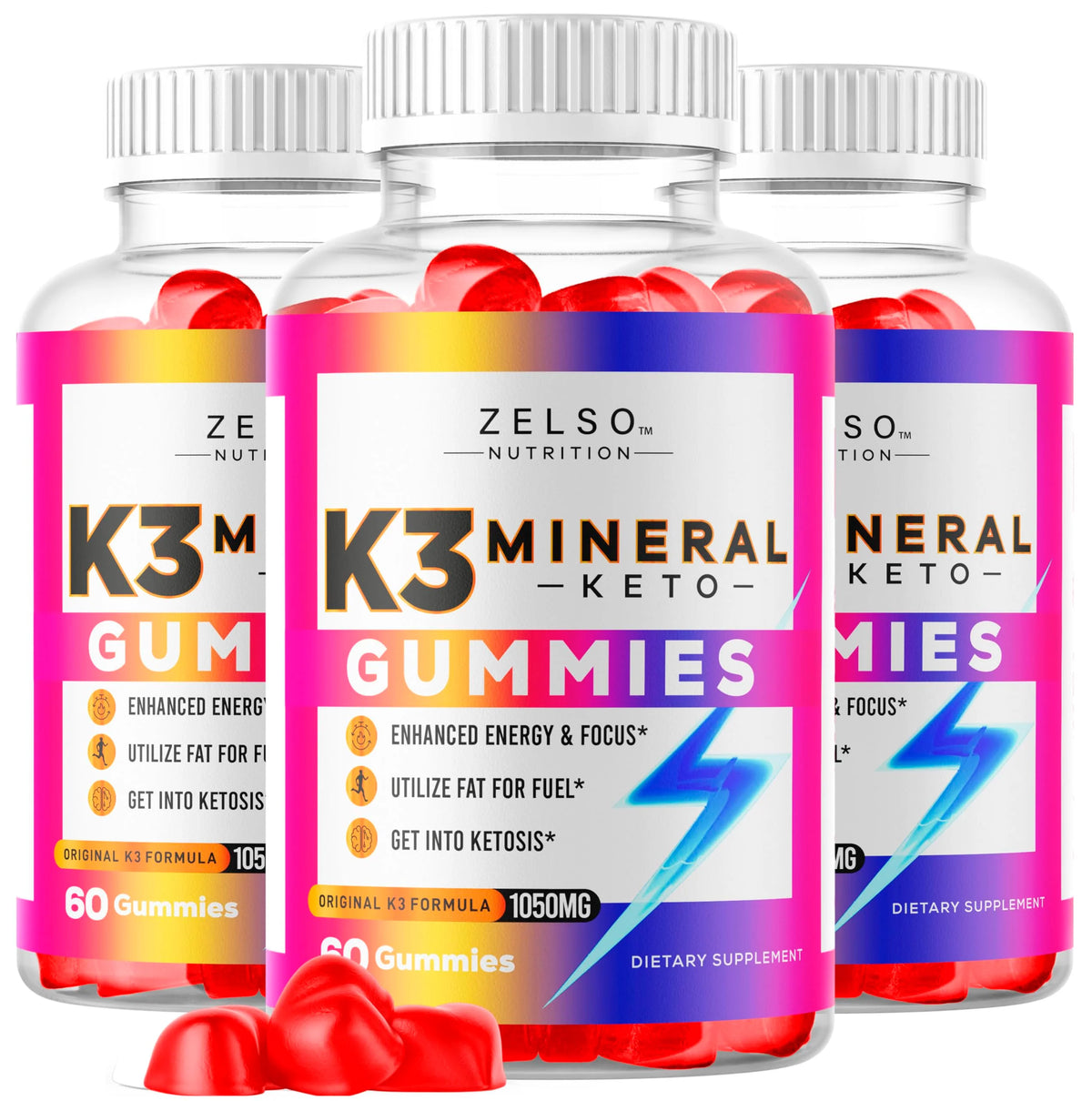 K3 Mineral Keto Gummies 180 Gummies F1335