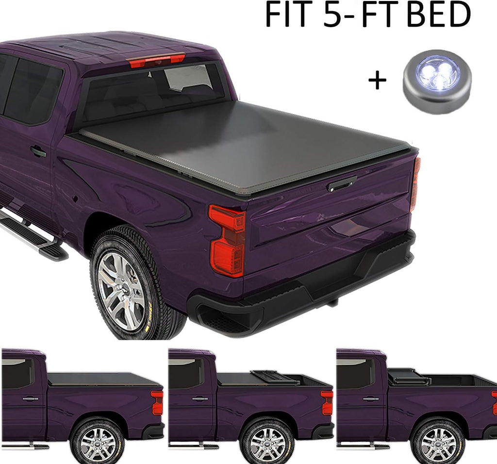Soft Tri Fold Truck Bed Tonneau Cover for Jeep Gladiator JT Pickup L80421