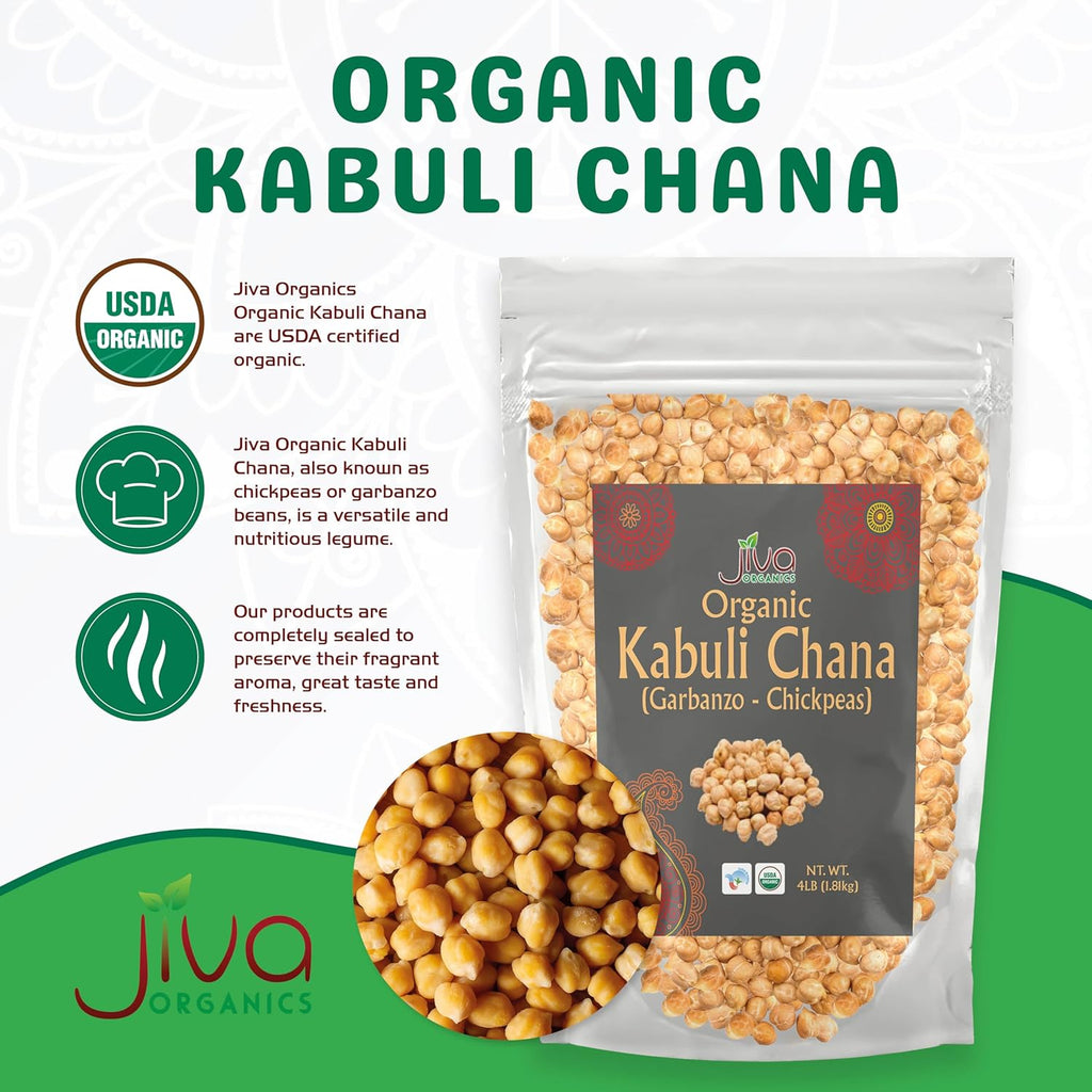 Organic Raw Chickpeas 4 LB B672