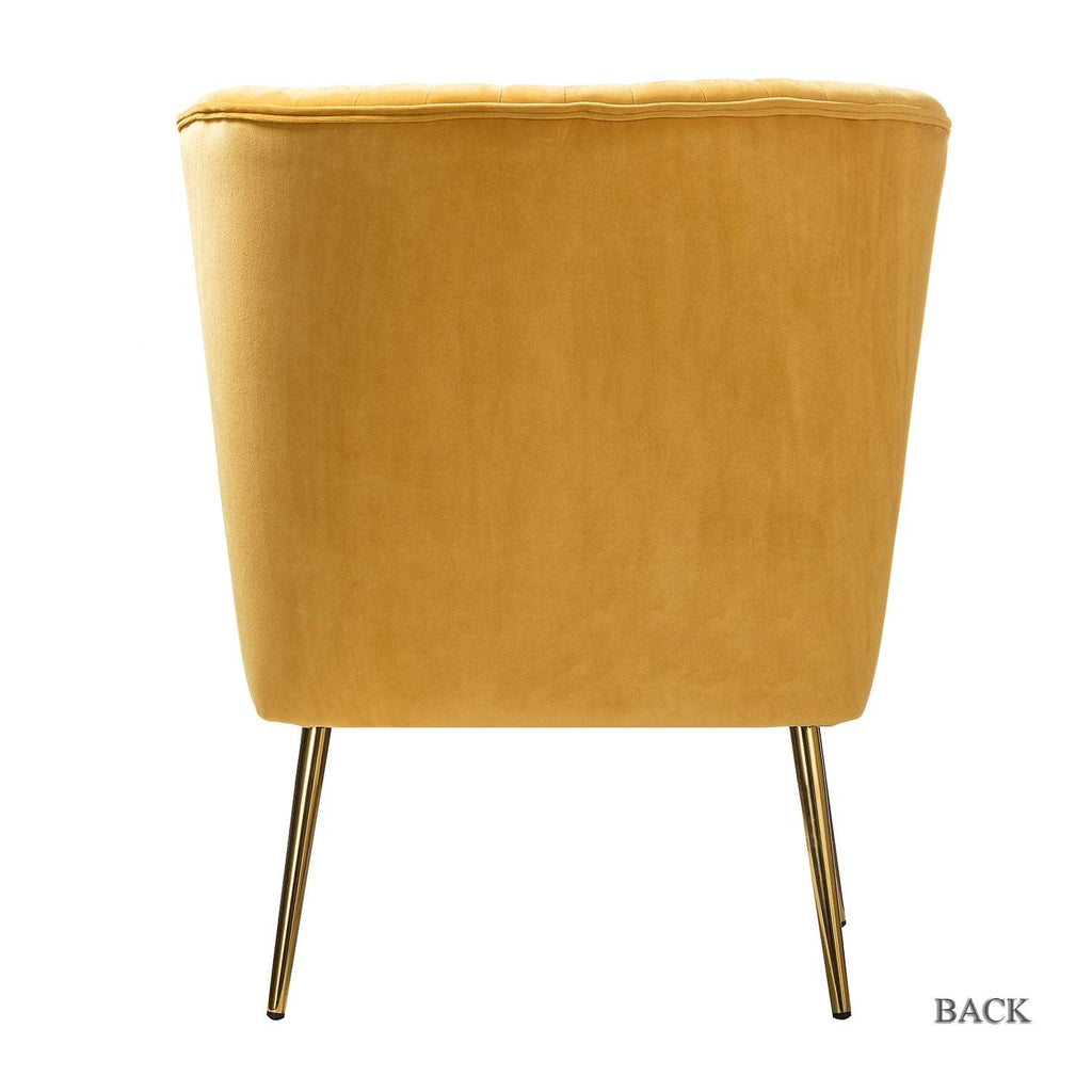 Yellow Side Chair Set of 2 U92495