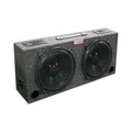 Dual 12 Car Audio Subwoofer Sub Box with 5 Tweeters R7648