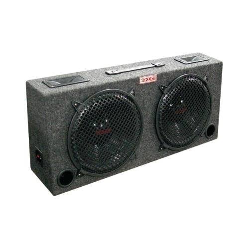 Dual 12 Car Audio Subwoofer Sub Box with 5 Tweeters R7648