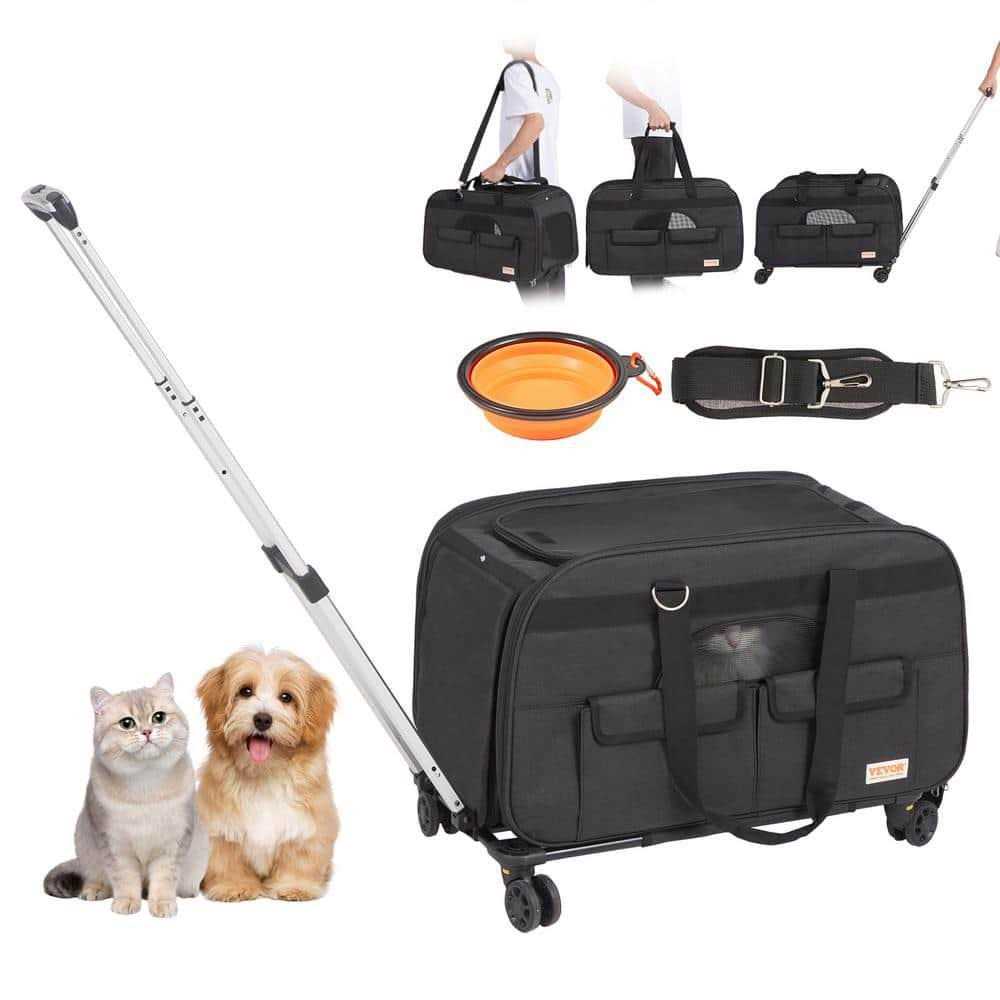 Cat Carrier with Wheels and Telescopic Handle B7570