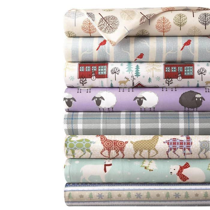 Micro Flannel Sheet Set Blue King T681294